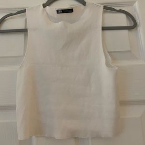 Zara white tank